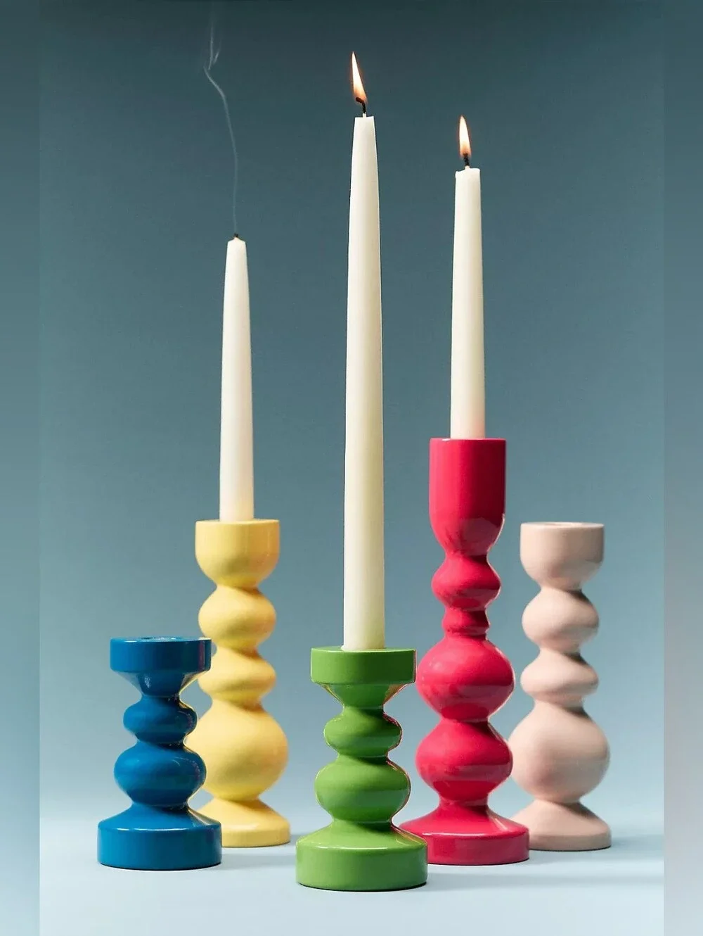 Anthropologie Amelia Candle Holder Petal Pink